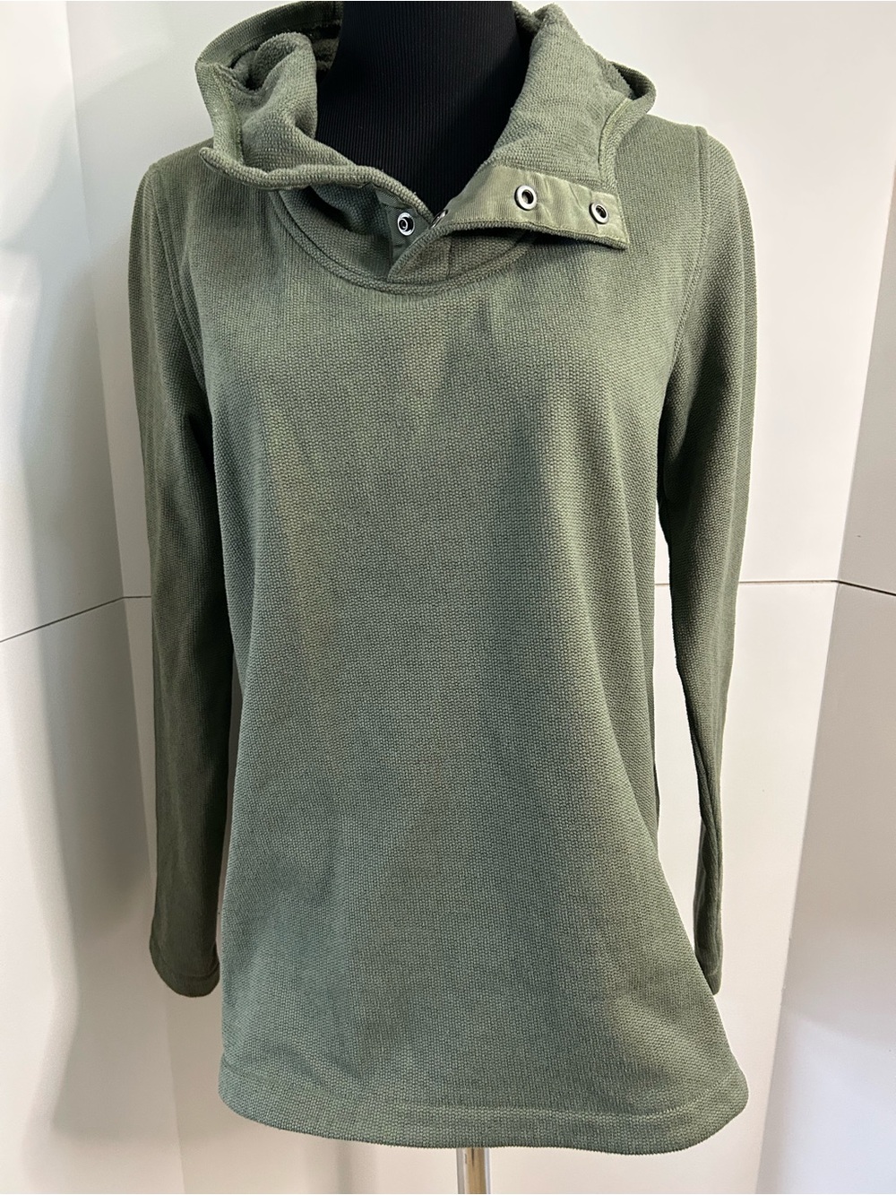 The North Face Women's Olive Green Cowl Hoodie Sweater